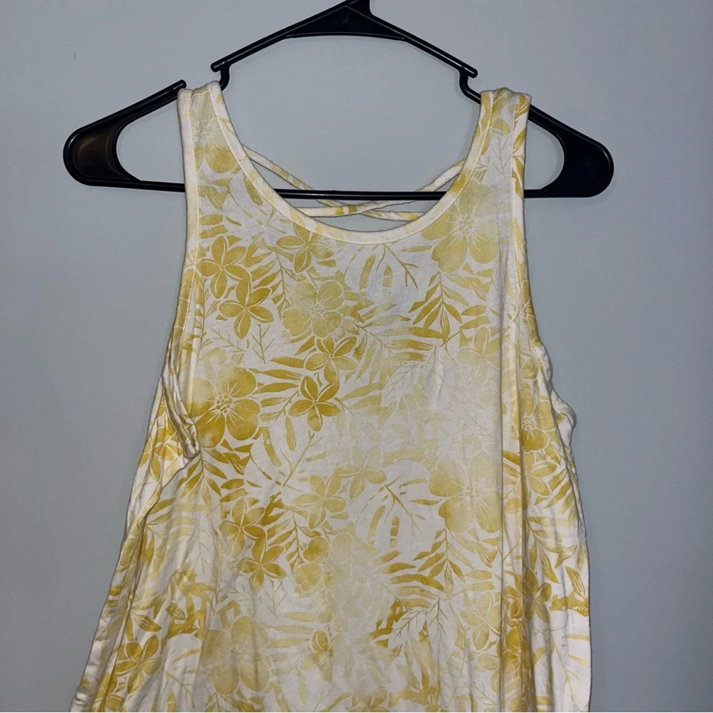 Old Navy Yellow and Cream Kids Casual Dress